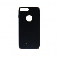 Кожаная накладка iPaky Chrome Series для Apple iPhone 7 plus (5.5") Черный