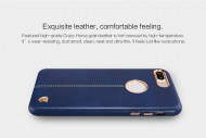 Кожаная накладка Nillkin Englon Series для Apple iPhone 7 plus (5.5") Синий