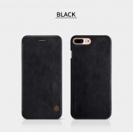 Кожаный чехол (книжка) Nillkin Qin Series для Apple iPhone 7 plus (5.5") Черный