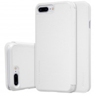 Кожаный чехол (книжка) Nillkin Sparkle Series для Apple iPhone 7 plus (5.5") Белый