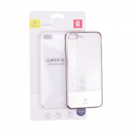 Пластиковая накладка Baseus Luminary Ultrathin для Apple iPhone 7 plus (5.5") Серебряный / Золотой