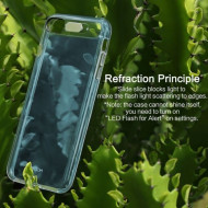 Светящийся TPU чехол ROCK Tube Series для Apple iPhone 7 plus (5.5") Синий / Transparent Blue
