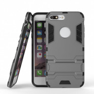 Ударопрочный чехол-подставка Transformer для Apple iPhone 7 plus (5.5") с мощной защитой корпуса Металл / Gun Metal