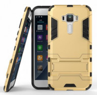 Ударопрочный чехол-подставка Transformer для Asus Zenfone 3 (ZE520KL) с мощной защитой корпуса Золотой / Champagne Gold