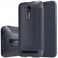 Кожаный чехол (книжка) Nillkin Sparkle Series для Asus Zenfone Go (ZB452KG) Черный