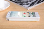 Кожаный чехол (книжка) Nillkin Sparkle Series для HTC One / A9 Белый