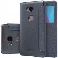 Кожаный чехол (книжка) Nillkin Sparkle Series для Huawei Honor 5X / GR5 Черный