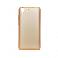 Пластиковая накладка soft-touch с защитой торцов Joyroom для Huawei Y6 II Золотой