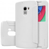 Кожаный чехол (книжка) Nillkin Sparkle Series для Lenovo Vibe X3 Lite (A7010) / K4 Note Белый