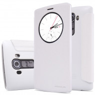 Кожаный чехол (книжка) Nillkin Sparkle Series для LG H815 G4/H818P G4 Dual Белый