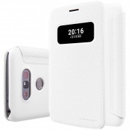 Кожаный чехол (книжка) Nillkin Sparkle Series для LG H860 G5 / H845 G5se Белый
