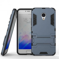 Ударопрочный чехол-подставка Transformer для Meizu M3 / M3 mini / M3s с мощной защитой корпуса Серый / Metal slate