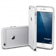 Бампер SGP Neo Hybrid EX Series для Apple iPhone 6/6s (4.7") (+пленка) Серебряный / Satin Silver / SGP11026