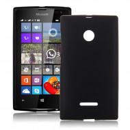TPU чехол для Microsoft Lumia 435 Dual Sim Черный (soft-touch)