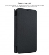 Кожаный чехол (книжка) Nillkin Sparkle Series для Microsoft Lumia 640XL Черный