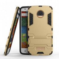 Ударопрочный чехол-подставка Transformer для Motorola Moto Z (XT1650) с мощной защитой корпуса Золотой / Champagne Gold
