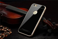 Металлический бампер Luphie с акриловой вставкой для Apple iPhone 6/6s (4.7") Золотой / Черный