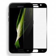 Защитное стекло 3D CP+ на весь экран (цветное) для Samsung A320 Galaxy A3 (2017) Черный