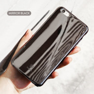 Пластиковая накладка Baseus Glass Case для Apple iPhone 6/6s (4.7") Черный Mirror