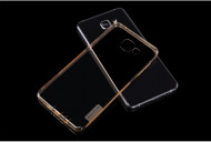 TPU чехол Nillkin Nature Series для Samsung A710F Galaxy A7 (2016) Золотой (прозрачный)