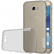 TPU чехол Nillkin Nature Series для Samsung A720 Galaxy A7 (2017) Серый (прозрачный)