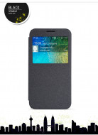 Кожаный чехол (книжка) Nillkin Sparkle Series для Samsung E500H/DS Galaxy E5 Черный