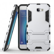 Ударопрочный чехол-подставка Transformer для Samsung G570F Galaxy J5 Prime с мощной защитой корпуса Серебряный / Satin Silver