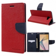 Чехол (книжка) Mercury Fancy Diary series для Samsung G570F Galaxy J5 Prime (2016) Красный / Синий
