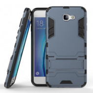 Ударопрочный чехол-подставка Transformer для Samsung G610F Galaxy J7 Prime с мощной защитой корпуса Серый / Metal slate