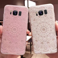 TPU чехол матовый soft touch для Samsung G950 Galaxy S8 Узор Розовый