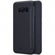 Кожаный чехол (книжка) Nillkin Sparkle Series для Samsung G950 Galaxy S8 Черный