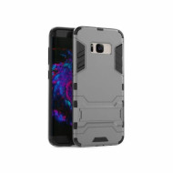 Ударопрочный чехол-подставка Transformer для Samsung G950 Galaxy S8 с мощной защитой корпуса Металл / Gun Metal