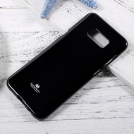 TPU чехол Mercury Jelly Color series для Samsung G955 Galaxy S8 Plus Черный