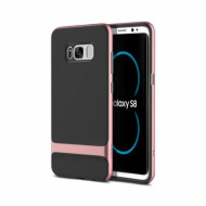 TPU+PC чехол Rock Royce Series для Samsung G955 Galaxy S8 Plus Черный / Rose Gold
