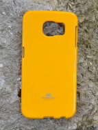 TPU чехол Mercury Jelly Color series для Samsung Galaxy S6 G920F/G920D Duos Желтый