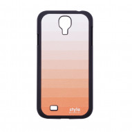 Пластиковая накладка с градиентной вставкой "Style Gradual" для Samsung i9500 Galaxy S4 Оранжевый