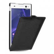Кожаный чехол (флип) TETDED для Sony Xperia C3 Черный / Black