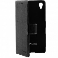 Кожаный чехол (книжка) Melkco для Sony Xperia X / Xperia X Dual Черный