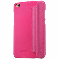 Кожаный чехол (книжка) Nillkin Sparkle Series для Xiaomi Mi 5c Розовый