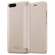 Кожаный чехол (книжка) Nillkin Sparkle Series для Xiaomi Mi 6 Золотой