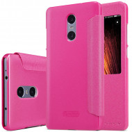 Кожаный чехол (книжка) Nillkin Sparkle Series для Xiaomi Redmi Pro Розовый