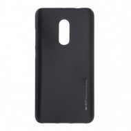 TPU чехол Mercury iJelly Metal series для Xiaomi Redmi Note 4 Черный