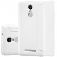 Кожаный чехол (книжка) Nillkin Sparkle Series для Xiaomi Redmi Note 3 / Redmi Note 3 Pro Белый