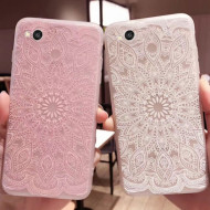 TPU чехол матовый soft touch для Xiaomi Redmi 4 Узор Белый