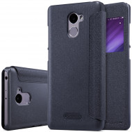 Кожаный чехол (книжка) Nillkin Sparkle Series для Xiaomi Redmi 4 Черный