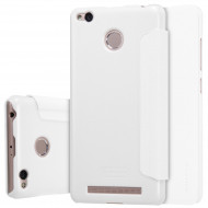 Кожаный чехол (книжка) Nillkin Sparkle Series для Xiaomi Redmi 3 Pro / Redmi 3s Белый