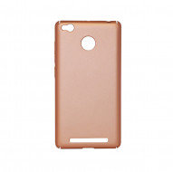 Пластиковая накладка soft-touch с защитой торцов Joyroom для Xiaomi Redmi 3 Pro / Redmi 3s Розовый