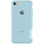 TPU чехол Nillkin Nature Series для Apple iPhone 7 (4.7") Голубой (прозрачный)