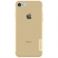 TPU чехол Nillkin Nature Series для Apple iPhone 7 (4.7") Золотой (прозрачный)
