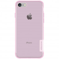 TPU чехол Nillkin Nature Series для Apple iPhone 7 (4.7") Розовый (прозрачный)